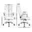 Artiss Executive Office Chair Leather Tilt White
