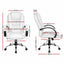 Artiss Executive Office Chair Leather Tilt White