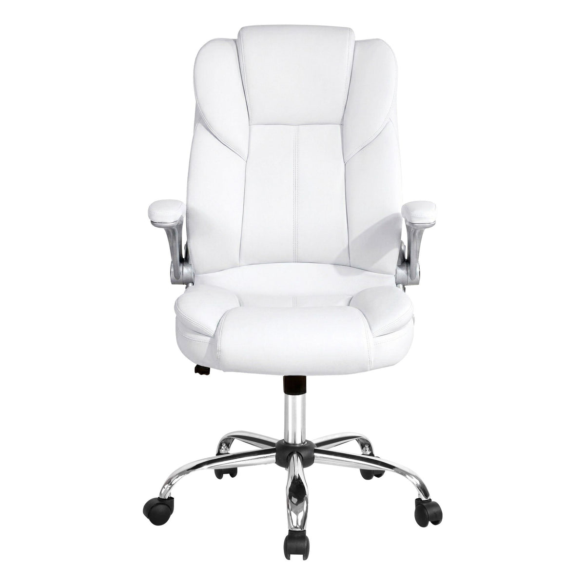 Artiss Executive Office Chair Leather Tilt White