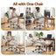 Artiss Executive Office Chair Leather Tilt White
