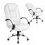 Artiss Executive Office Chair Leather Tilt White