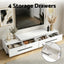 Artiss Extendable TV Cabinet Entertainment Unit Stand White