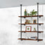 Artiss Floating DIY Pipe Shelf Metal Brackets Set of 2