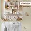 Artiss Floating Wall Shelf 6 Hooks Wall Mounted Storage Cubby Rack 73.5x74CM White
