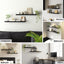 Artiss Floating Wall Shelf Set of 2 Black 90CM