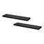 Artiss Floating Wall Shelf Set of 2 Black 90CM