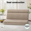 Artiss Floor Chair Sofa 2 Seater Linen Beige
