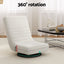 Artiss Floor Lounge 360° Swivel Foldable Sofa Chair and Side Table with Castors Set