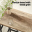 Artiss Floor Lounge & Coffee Table Set, Swviel Foldable Linen Sofa Chair White, C-Shaped Side Table Walnut
