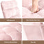 Artiss Floor Lounge Sofa Bed Flannel Fabric Pink