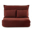 Artiss Floor Lounge Sofa Bed Foldable 2 Seater Orange