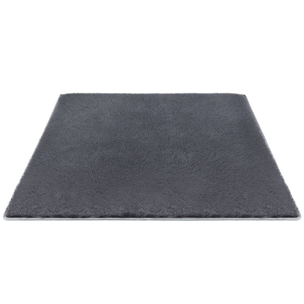 Artiss Floor Rug 160x230cm Plush Area Shaggy Rug Living Room Bedroom Carpet Grey