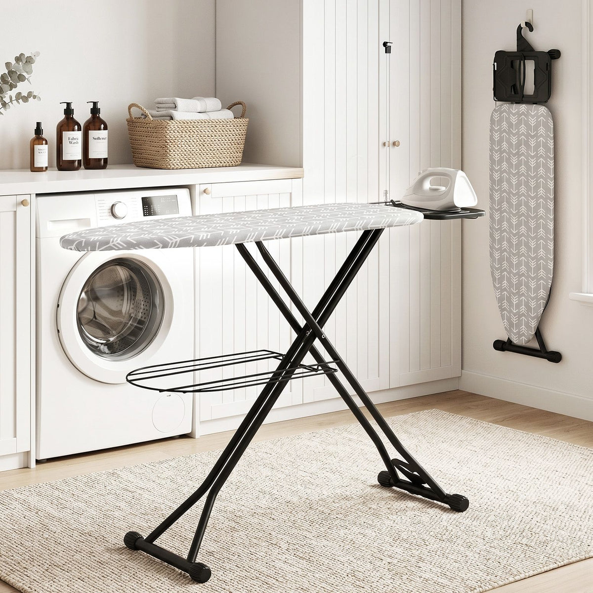 Artiss Foldable Ironing Board with Iron Rest Ironing Board for Laundry Room Arrow