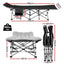 Artiss Folding Bed With Mattress Heavy Duty Grey 185CM