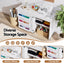 Artiss Folding Sewing Table Sewing Machine Desk Multi-functional Rolling Work Table Craft Station