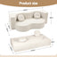 Artiss Folding Sofa Bed Floor Couch 2-in-1 Convertible Futon Loveseat Beige