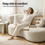 Artiss Folding Sofa Bed Floor Couch 2-in-1 Convertible Futon Loveseat Beige