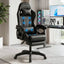 Artiss Gaming Office Chair with 8 Point Message Reline Ergonomic Black