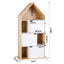 Artiss House Bookshelf 4 Tier Kids Storage Cabinet Shelf Unit White Pine