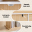 Artiss House Bookshelf 4 Tier Kids Storage Cabinet Shelf Unit White Pine