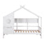 Artiss Kids Single Bed Frame House Bed Solid Wood Montessori Bed for Toddler White