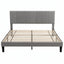 Artiss King Bed Frame with Adjustable Headboard, Grey, 300kg Capacity