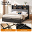 Artiss King Bed Frame with Storage, 4 Drawers and Charging Station
