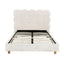 Artiss King Single Bed Frame Cloud Headboard Boucle Fabric Mattress Platform Base White