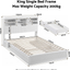 Artiss King Single Bed Frame and 2 Bedside Table Bedroom Furniture Set