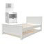 Artiss King Single Bed Frame and Bedside Table White