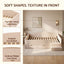Artiss King Single Upholstered Daybed with Stairs & Storage Drawers, Beige