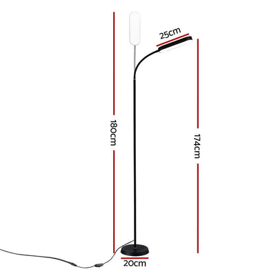Artiss LED Floor Lamp with Remote Control & 4 Color Temperature Reading Living Room Bedroom Office