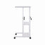 Artiss Laptop Desk Height Adjustable Mobile Workstation Computer Desks 60CM White