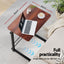 Artiss Laptop Desk Table Adjustable 60CM Dark Wood