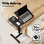 Artiss Laptop Desk Table Fan Cooling Black 60CM