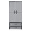 Artiss Large Portable Clothes Closet Wardrobe with Magnetic Door Grey