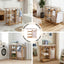 Artiss Laundry Basket Hamper with Ironing Board Bamboo