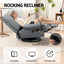 Artiss Manual Swivel Rocker Recliner with USB Ports Rocking Chair Nursery Sofa Lounge