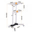 Artiss Mobile Lectern Stand, Adjustable Sit-to-Stand Presentation Podium w/ Wheels White