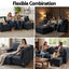 Artiss Modular Sofa Chaise Set 4-seater Dark Grey