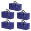 Artiss Moving Bags Heavy Duty Waterproof Backpack Straps Large Storage Totes 5 Pack Blue
