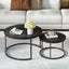 Artiss Nesting Coffee Table Set of 2 Marble Effect Tika