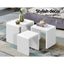 Artiss Nesting Coffee Table Set of 3 Glossy White