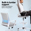 Artiss Office Chair Drafting Chairs Stool Computer Desk Studios Mesh White