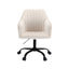 Artiss Office Chair Velvet Seat Cream