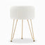 Artiss Ottoman Foot Stool Vanity Velvet Round White