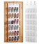 Artiss Over Door Shoe Organiser Storage X2 6-Tier Pantry Hanger 24 Pockets White