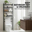 Artiss Over Toilet Bathroom Storage Rack Space Saving 4 Tier Organiser White