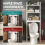 Artiss Over Toilet Storage Bathroom Rack Space Saving 3 Tier Organiser White