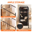 Artiss Pants Trolley Mobile Clothes Rack Clothing Stand with 30 Hangers Wheels Storage Organizer Bag